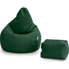 Loft 25 Gaming Bean Bag Outdoor Gaming Chair for Indoor Living Room Outdoor Water Resistant Ergonomic Design for Body Support Durable and Comfortable (Green)