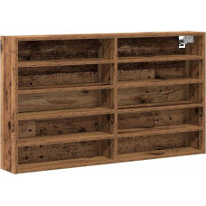 vidaXL Showcase Cabinet Old Wood 100 x 15 x 58 cm Wood Material