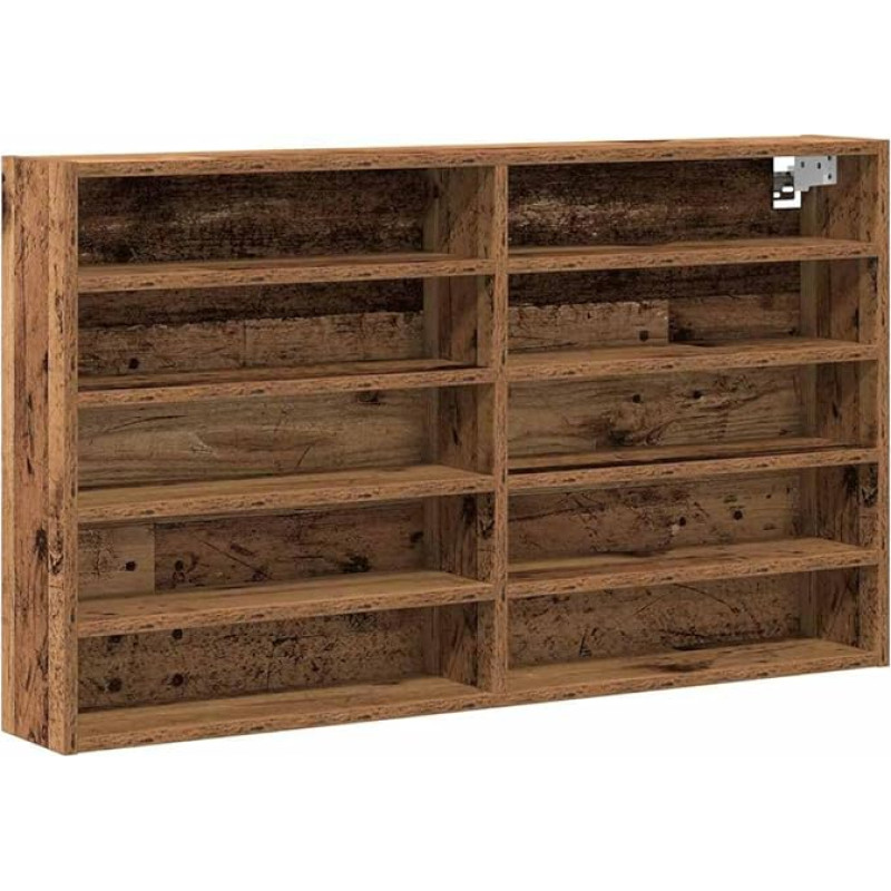 vidaXL Showcase Cabinet Old Wood 100 x 15 x 58 cm Wood Material