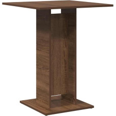 vidaXL Bistro Table, Bar Table for Dining Room, Kitchen, Bar Table with Lots of Storage Space, Dining Room Table, Bistro Table, Brown Oak Look, Wood Material