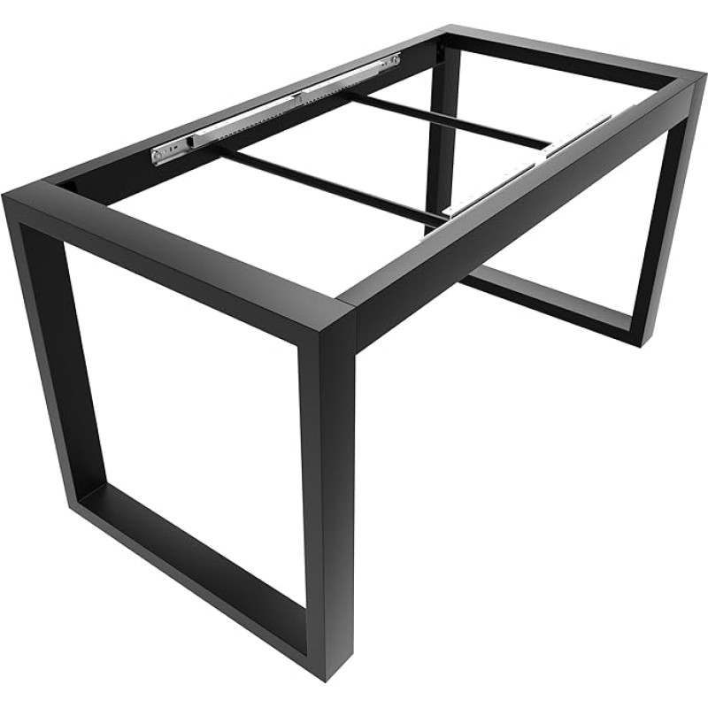 MetaloPro Extendable Table Frame, 140 x 70 x 72 cm, Stable & Robust, for Extendable Dining Table, Dining Room, Extendable Table, Table Legs, Table Feet Runners, Living Room Table, Kitchen Table,
