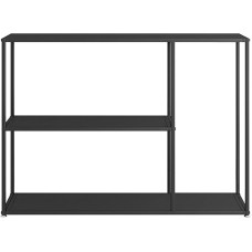 CZAOERXB Console Sofa Table, Narrow Console Table, Narrow Console Table, Black Side Table, Entrance Tables, Pink, 3-Tier Display Sofa Table for Room Entrance