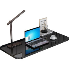 Wandmontierter Klapptisch, platzsparender Küchentisch mit Tropfenblättern, aus Holz, vielseitig einsetzbar, schwimmende Werkbank für Zuhause, Büro und kleine Räume