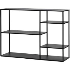 Console Sofa Table, Console Table, Living Room Tables, Console Tables, Floor Standing Display Side Table, Compact Sofa Side Storage Shelf, Black Iron Console Table Storage