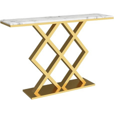 Console Sofa Table, Console Table, Coffee Table, Console Table, Hallway Table with Adjustable Support Bar, Sofa Table at the Entrance of the Living Room, Easy to Assemble, Computer Desk