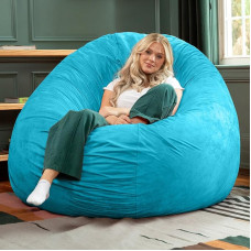 Jaxx Cocoon 2 in 1 Convertible Bean Bag with Large Bean Bag for Adults - Micro Suede - Teal