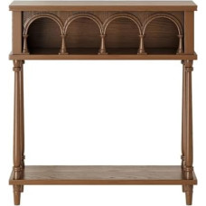 Konsolentische aus Glas für den Flur, schmal, hinter dem Sofa, Tischregal, Eingangsbereich, Marmor, (en:Farmhouse Holz-Konsolentisch, Eingangsbereich, Sofatisch mit Ablage, 39,37