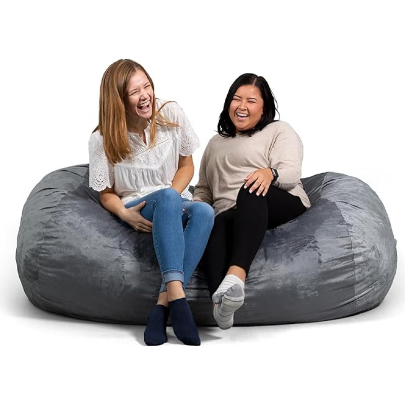 Big Joe Fuf Media Lounger Grey