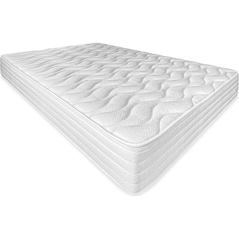 Somnia Descanso - Sena Reversible Memory Foam Mattress (Winter Summer Face), Firm, Medium Hardness, Thickness 25 cm, Anti-Dust Mite, Antibacterial and Hypoallergenic, 160 x 200 cm