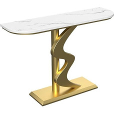 EpuzeR Creative Console Table 80/100/120 x 30 x 78 cm, Metal with Drawers, Modern Sofa Table, Hallway Table, Narrow, Console for Hallway or Living Room (Color : Gold, Size : 100cm)