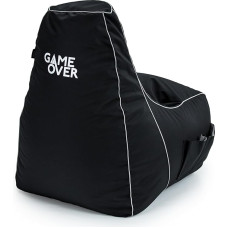 Game Over 8-bit video gaming bean bag, gaming chair, for indoors, living room, side pockets for controller, headset holder, ergonomic design for dedicated gamers.