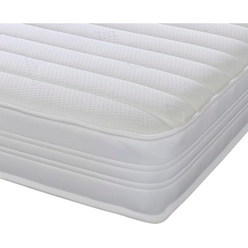 eXtreme comfort ltd Sirocco Airflow Memory Foam Hybrid Sprung Mattress, 18 cm Deep, Small Single (75 x 190 cm), White