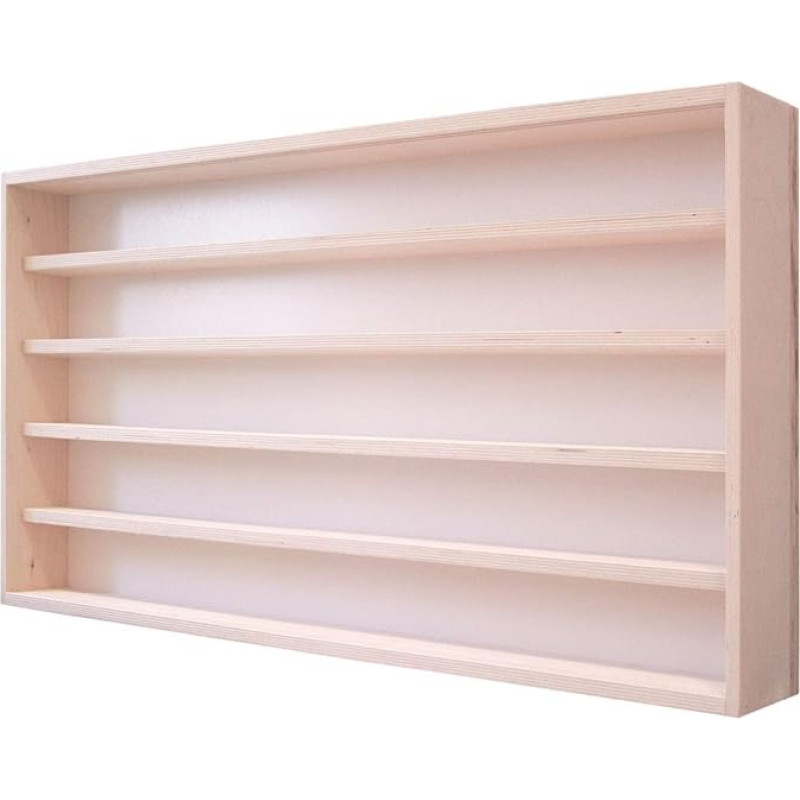 Alsino V-70.5 Model Railway Display Case Wood Cabinet Wall Showcase (about: 27,56' x 19,29' x 3,45')