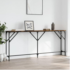 Xichuzi 837769 Smoked Oak Console Table, 180 x 23 x 75 cm, Wood Composite, Console Table, Chest of Drawers, Side Table, Living Room Table, Side Shelf, Media Console, Side Table
