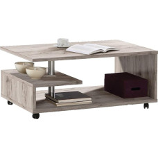 Newroom Brisa.one Coffee Table, Sand Oak Living Room Table, Modern, 105 x 45.6 x 60 cm (W x H x D), Sofa Table, Storage Table, Living Room, Office