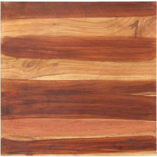 vidaXL Solid Wooden Replacement Tabletop for Dining Table in Sheesham Wood, Rosewood, 15-16 mm, 70 x 70 cm
