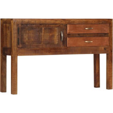vidaXL Mango Wood Solid Sideboard with 2 Drawers 1 Door Chest of Drawers Side Cabinet Wall Cabinet Hallway Cabinet Sideboard 118 x 30 x 75 cm