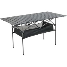 Picknick-Camping-Tisch, tragbar, zusammenklappbar, leicht, mit einfacher Tragetasche, für selbstfahrende Ausflüge, Eierrolle, langer Tisch (schwarz, 50 cm)