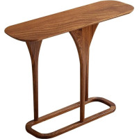 Konsolentisch 47 Zoll schmaler Konsolentisch mit geometrischer Basis, Sofatisch im Bauernhof-Stil, verdickter Sofatisch hinten für Wohnzimmer, Flur, Foyer, Konsole Eingang