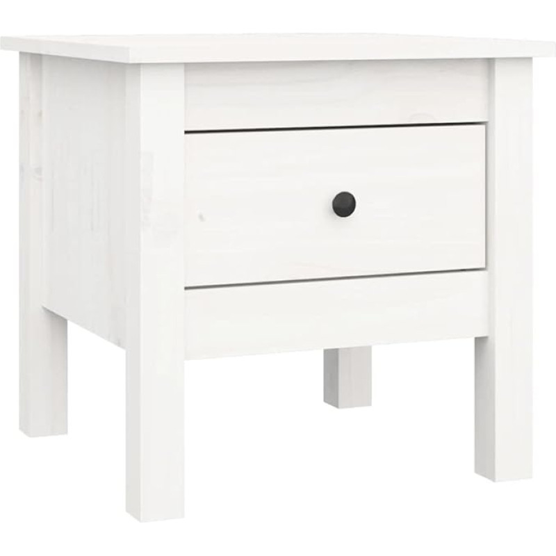 prissent Coffee Table Sofa Table Decorative Side Table Tea Table for Living Room Bedroom or Study Modern and Elegant Look White 40 x 40 x 39 cm