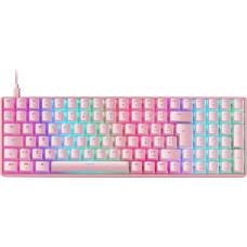 Mars Gaming MKULTRA, Mechanical keyboard Pink RGB, Compact 96%, switch Outemu SQ Red, Portuguese-US