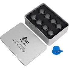 qanba Gravity KT Arcade-Tasten Mechanischer 30-mm-Snap-in-Druckknopf (Boxed) (Clear Black 30mm TD04)