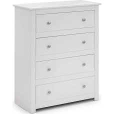 Julian Bowen Radley 4 Drawer Chest - Surf White