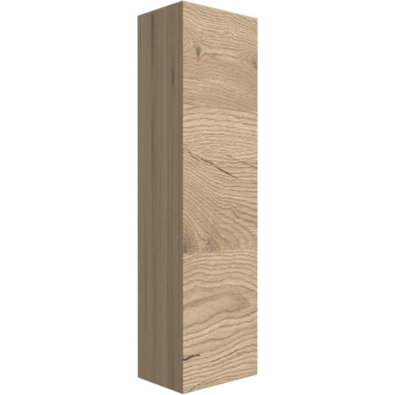 Mama Store Single Reversible Wooden Column with Push and Pull Opening System, Wood Composite, Natural Oak, Large