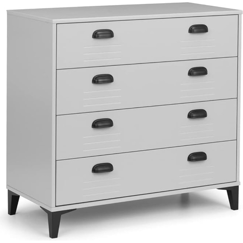 Julian Bowen Lakers 4 Drawer Locker - Grey