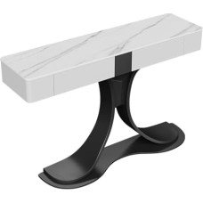 Moderner Konsolen-Sofatisch mit 2 Schubladen, Steinplatten-Arbeitsplatte, verdickter Boden für stilvolles Foyer oder Wohnzimmer