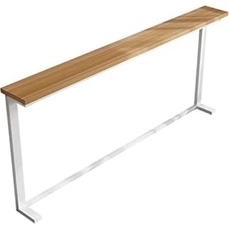 Hallway Console Table Side Table for Behind Narrow Sofa Table with Wooden Top Metal Frame Console Narrow Wall Table for Living Room Entrance Hallway Easy Assembly