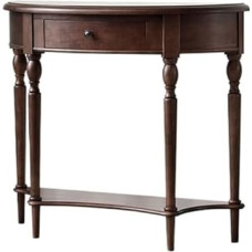 Console Table, Console Table with Drawers - Solid Wood Entrance Table with Storage Space, Small Wooden Console Tables for Entryway, Entrance Table for Hallway, Sofa Table, Console