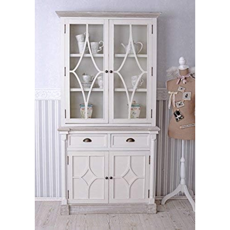 Palazzo hmb174 Shabby Chic Kitchen Cabinet Antique White 94 cm