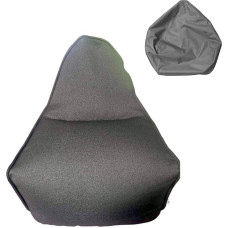 Rebecca Mobili Puff RE6515 Empty Bean Bag Soft Chair without Upholstery Grey Polyester Indoor Bedroom Living Room Dimensions 70 x 80 x 90 cm (H x L x W)