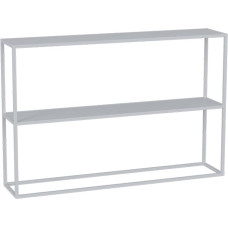 Slim Long Sofa Table Behind Couch Two Tier Sofa Table High T Console Wrought Iron (White, 120cm)