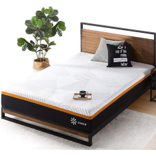Zinus Adaptive Hybrid Mattress with Inner Springs, Copper Cooling, 150 x 190 cm, Height 25 cm, Breathable Cover, Refreshing Foam, Insulating for Movement, Oeko-Tex