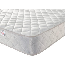 Aspire Beds Diamond Zone Hybrid + Sprung & Eco Foam, Medium Hardness, Premium Economy Mattress, Memory Polyurethane Foam, White, Single