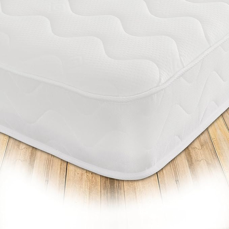 Starlight Beds 1108-26 Small Single Memory Foam Spring Mattress 76 x 183 cm Textile 2ft6 Small Single Mattress