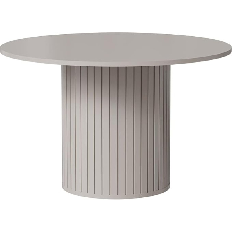 Roma DO-8 Design Dining Table Round Dining Room 120 x 75 cm Cashmere