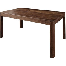 MASSIVMOEBEL24.DE Toronto Solid Wood Dining Table #223, Made of Sheesham Wood - Smoked Cherry, Waxed, 140 x 90 x 76 cm, Solid Wood Table Dining Room Table Wooden Table