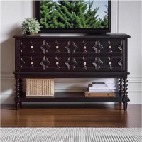 Vickyliou Entrance Table， Ablagetisch aus Massivholz for den Eingangsbereich – Ablagetisch for das Schlafzimmer-Fußende des Bettes,Console Table with Storage