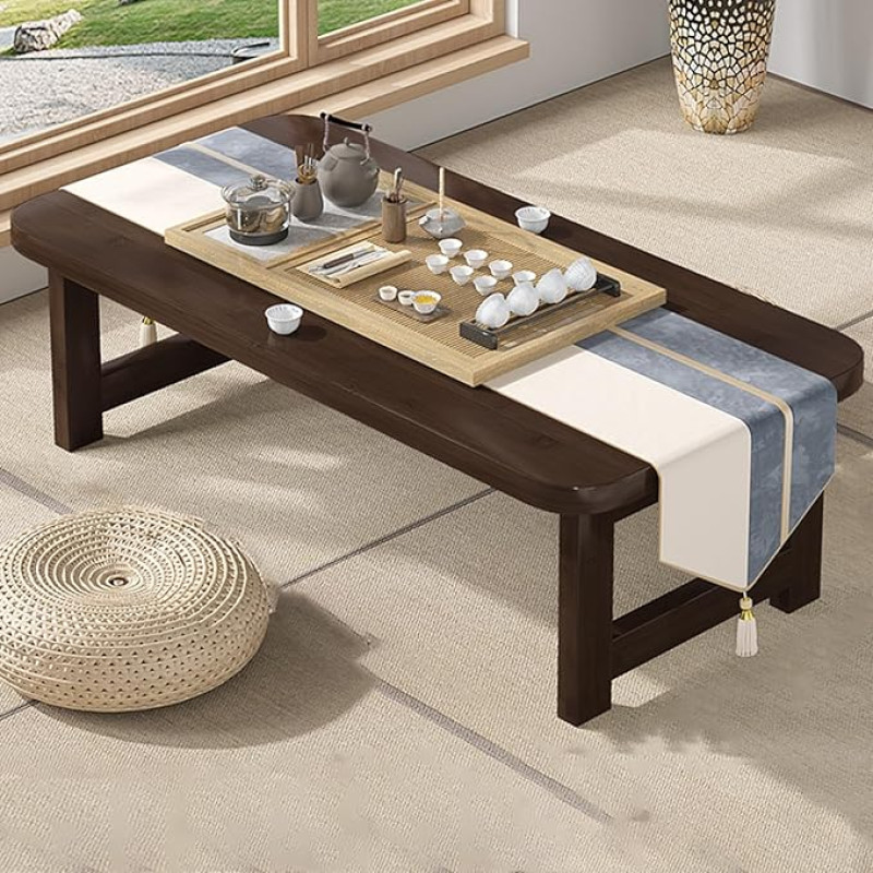 Eleeonora Japanischer Tisch Klappbar,Betttablett Klappbar,Bodentisch Im Japanischen Stil,UnterstüTzung Leisten,Platz Sparen,Geeignet FüR Wohnzimmer,Schlafzimmer,BüRo