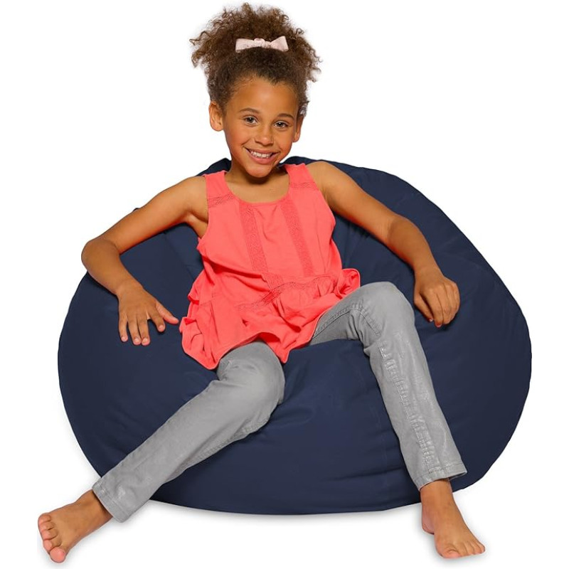 Posh Sitzsack für Kinder, Jugendliche & Erwachsene - 68,6 cm, massives Marineblau