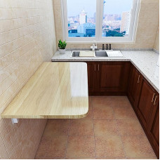 Foldable Wall Mounted Dining Table, Compact Computer Desk, Space Saving Kitchen Table for Laundry, Restaurant, Home Office, Versatile and Stylish Design