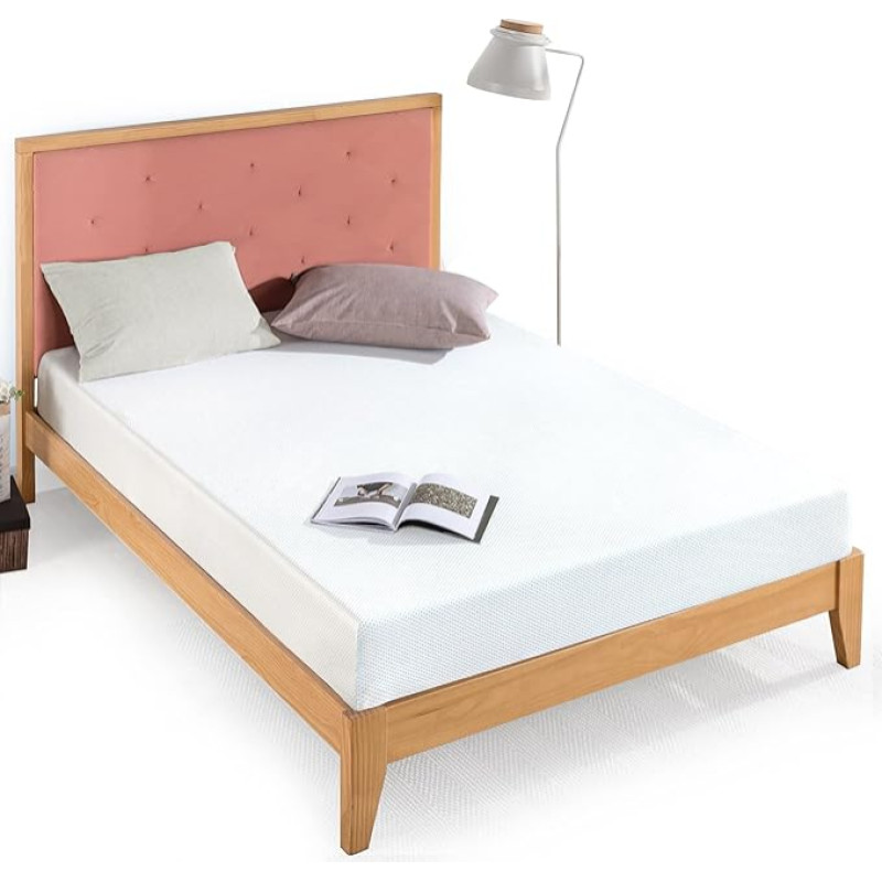 Zinus Cooling Gel Memory Foam Mattress with Green Tea, 180 x 200 cm, Height 20 cm, Box Mattress, Cooling Gel Foam, Oeko-Tex