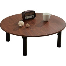 Klapptisch im japanischen Stil, niedriger Couchtisch, Esstisch, kleiner Schreibtisch für Schlafzimmer, Erkerfenster, Teestube, Kang, Haushaltstisch, Braun