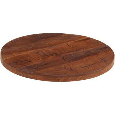 vidaXL Table Top, Wooden Top for Table, Dining Table, Coffee Table, Replacement Table Top, Round, Solid Wood Top, Diameter 40 x 2.5 cm, Old Wood Solid