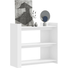 Tidyard Console Table, Side Table, Sofa Table, Hallway, Entrance, Living Room, Bedroom and Office, White, 100 x 35 x 90 cm, Wood Material
