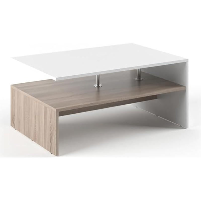 Vicco Amato Coffee Table 90 x 60 cm - Living Room Table, Side Table, Wood Coffee Table - 3 Colours to Choose From