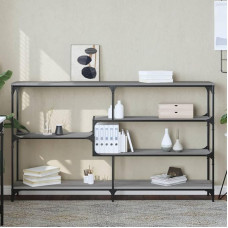 Gecheer Console Table, Side Table, Sofa Table, Hallway Table, Coffee Table, Hallway Table, Sideboard, Entrance Table, Narrow Wooden Table, Exhibition Table for Living Room, Hallway, Bedroom, Grey,